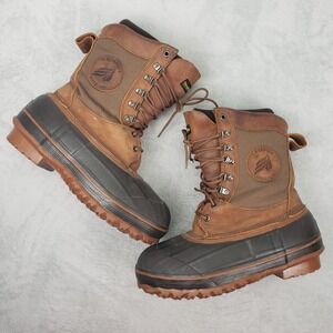 La Crosse Ice King Men's 8 Insulated Waterproof Winter Boots Size Brown Snow